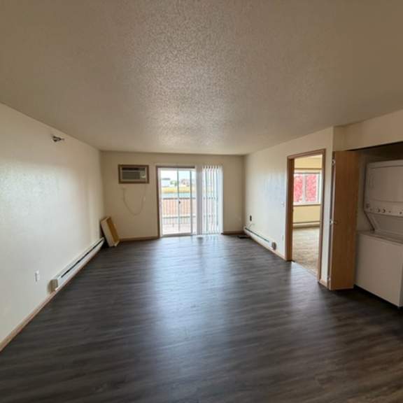 Empty living space in a facility room.
