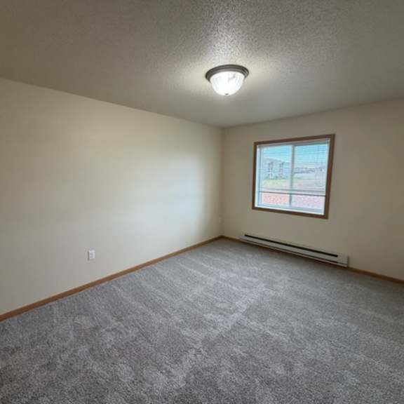 Empty room with carpet and window