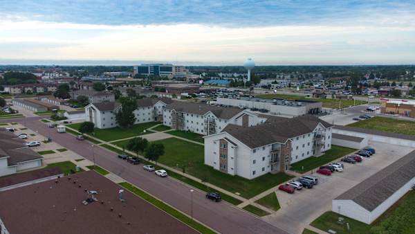 Aerial view of the Cooperative Living Center complex