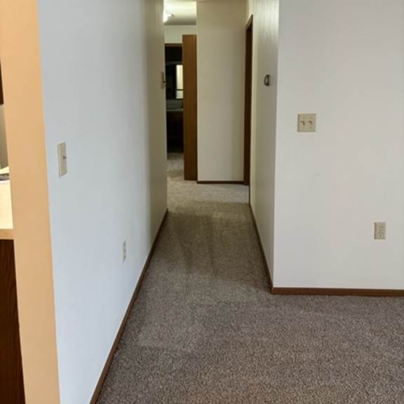 Interior hallway of a nursing home