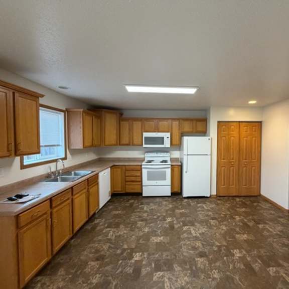 Interior view of a kitchen area