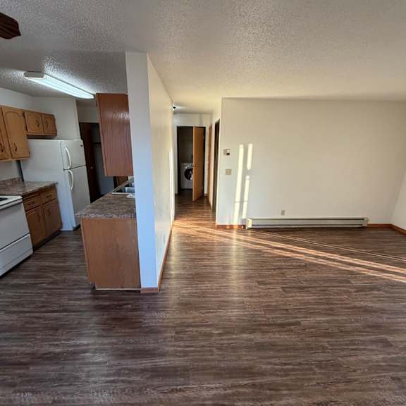 Bright and spacious kitchen and living area