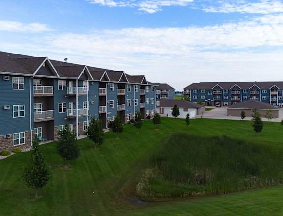 Exterior view of the Cooperative Living Center buildings.