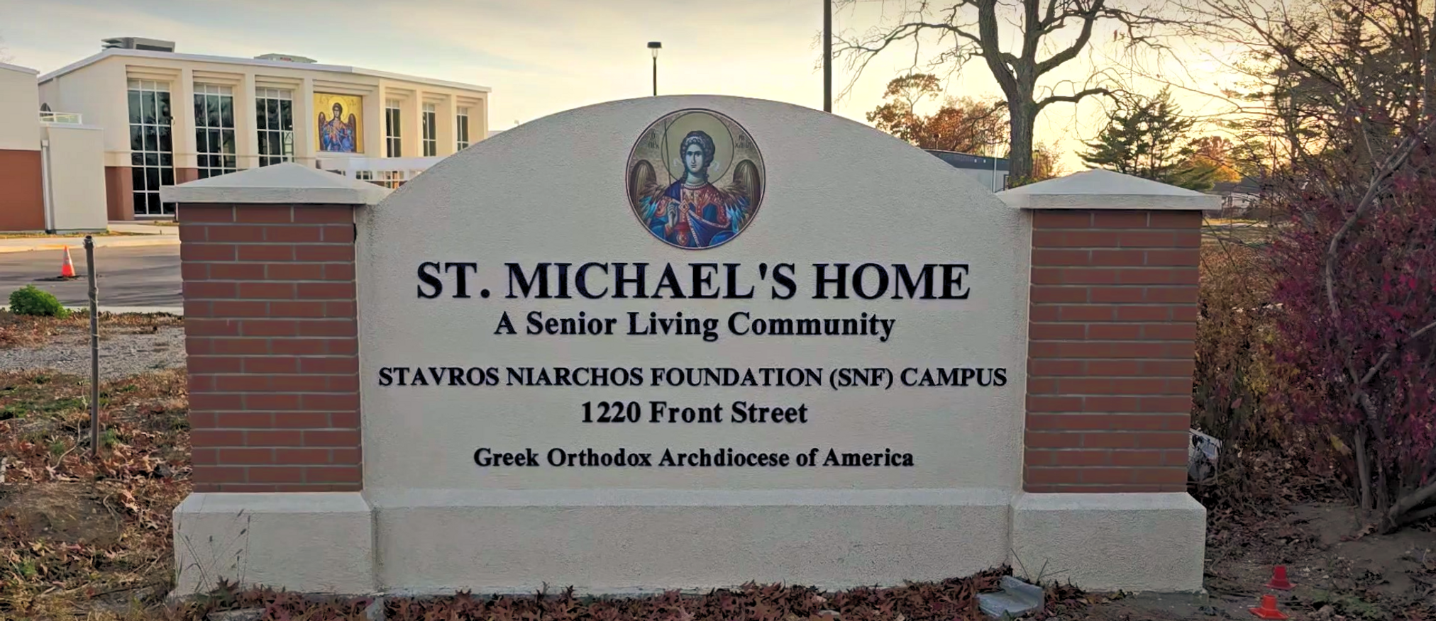 Sign at the entrance of St. Michael's Home