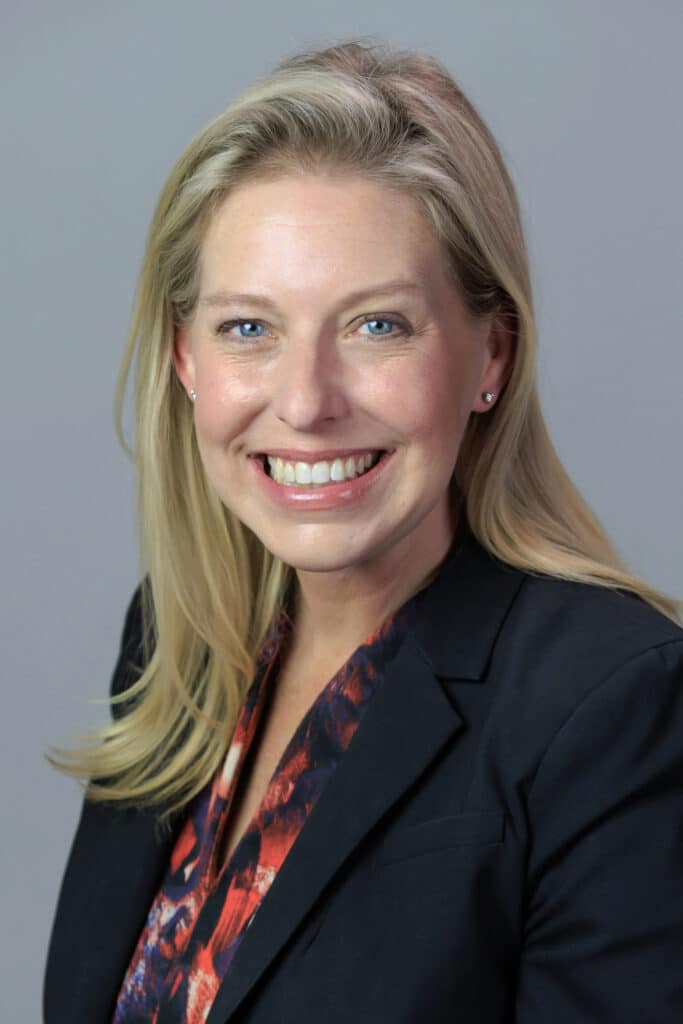 Professional portrait of a smiling woman