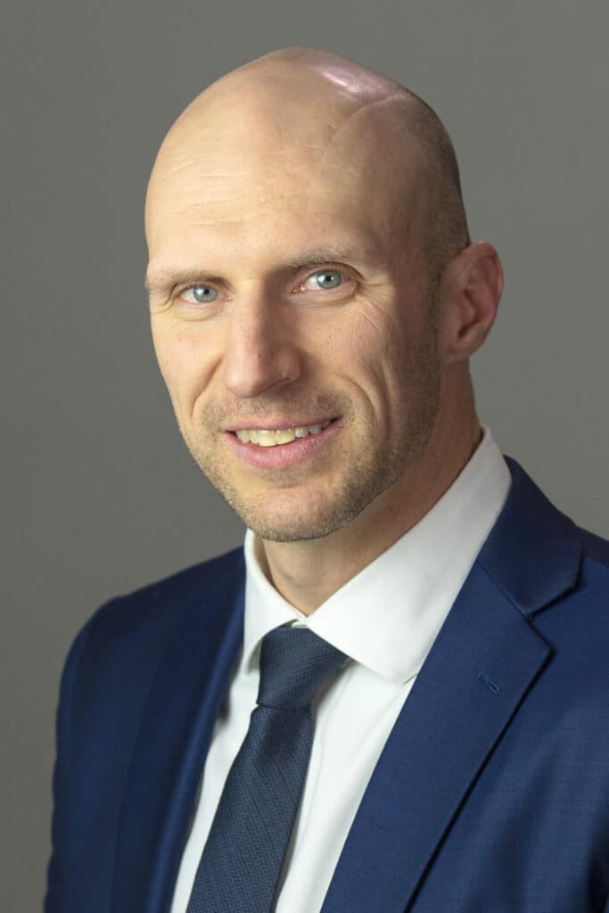 Professional portrait of a man in a suit