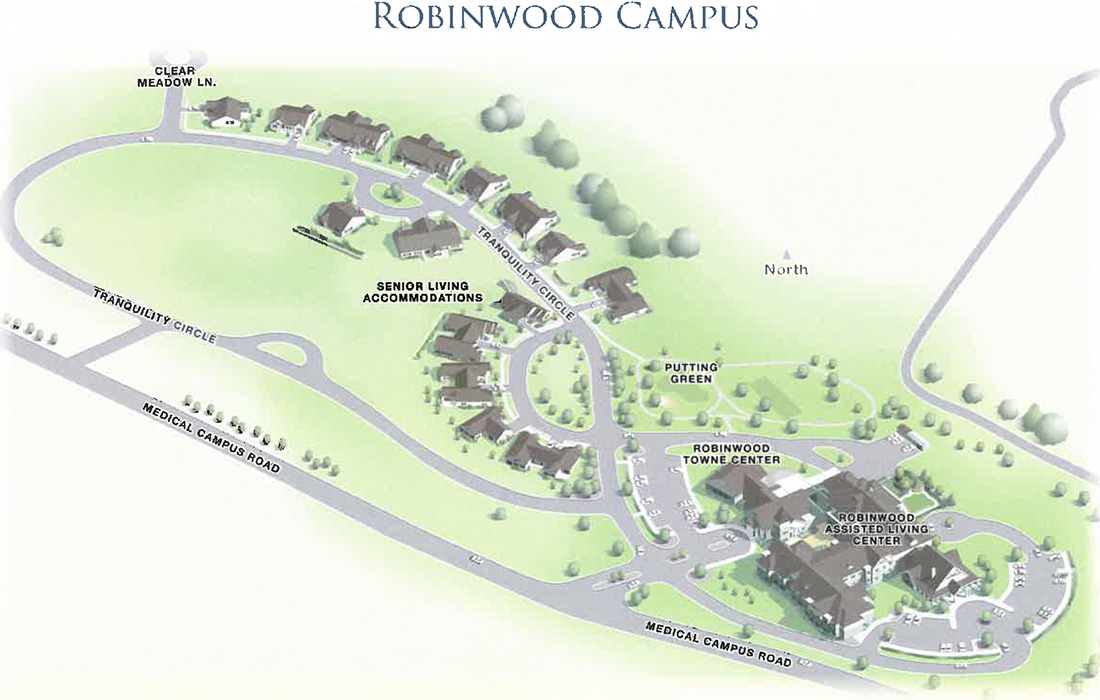 Architectural layout of Robinwood Campus