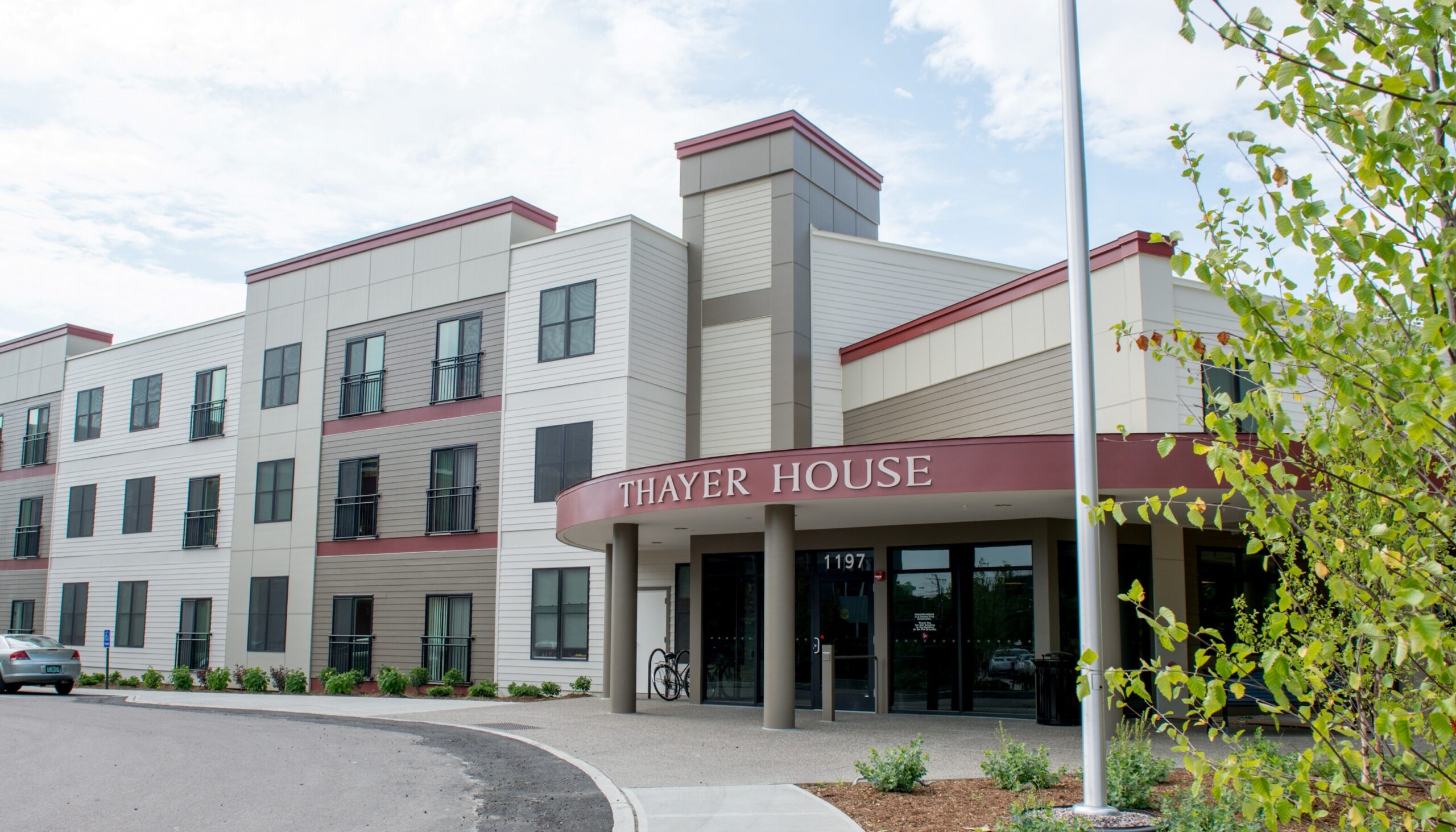 Exterior view of Thayer House facility