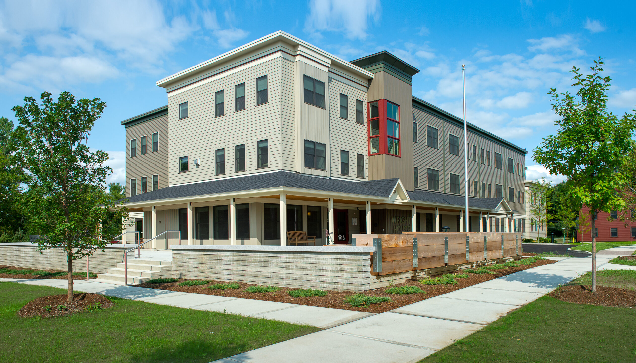 Front exterior view of the Cathedral Square building