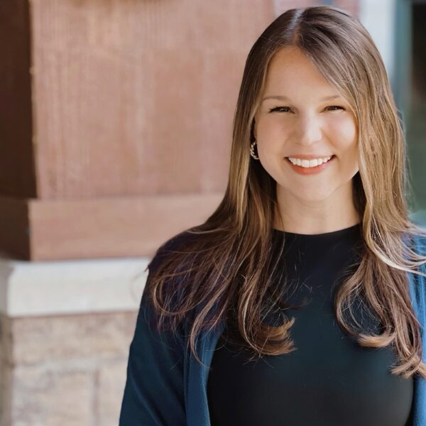 Woman smiling in a professional setting