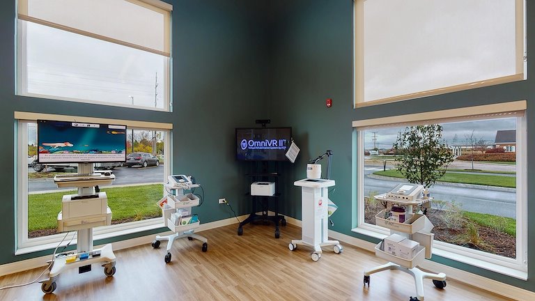 Interior view of a medical examination room.