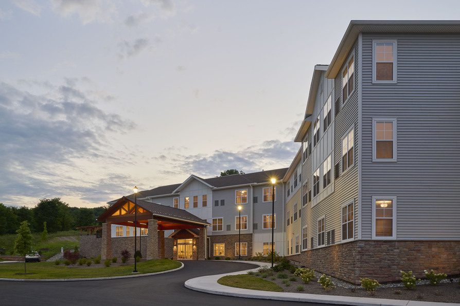 Exterior view of The Heritage of Green Hills building