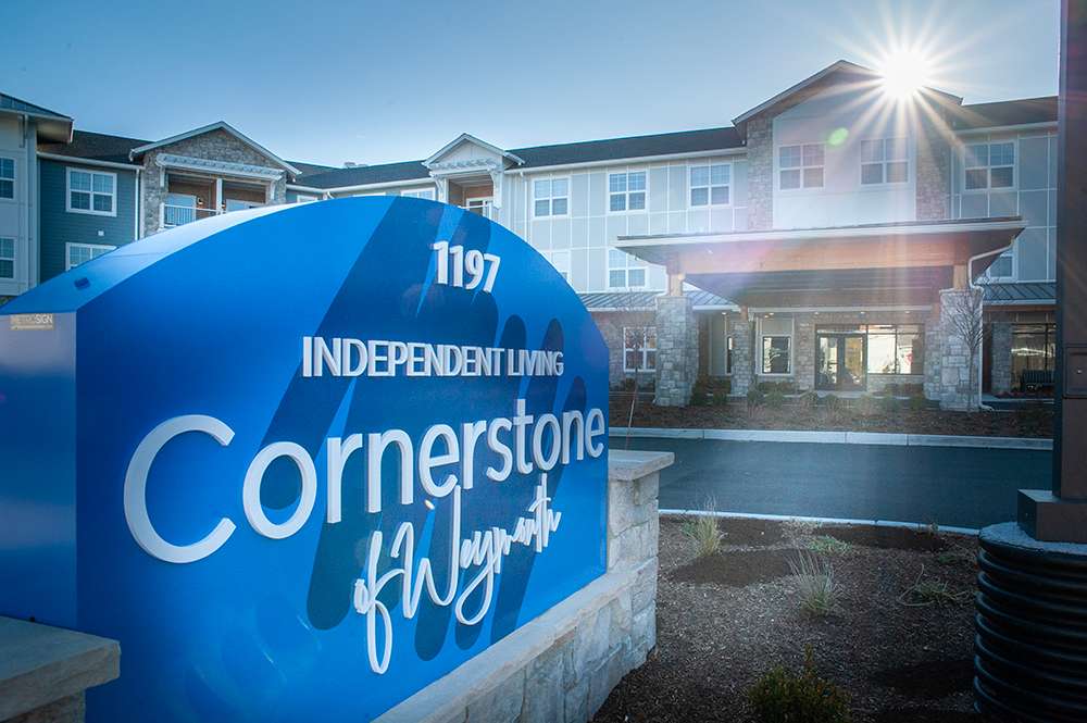 Exterior sign for Cornerstone of Wyoming