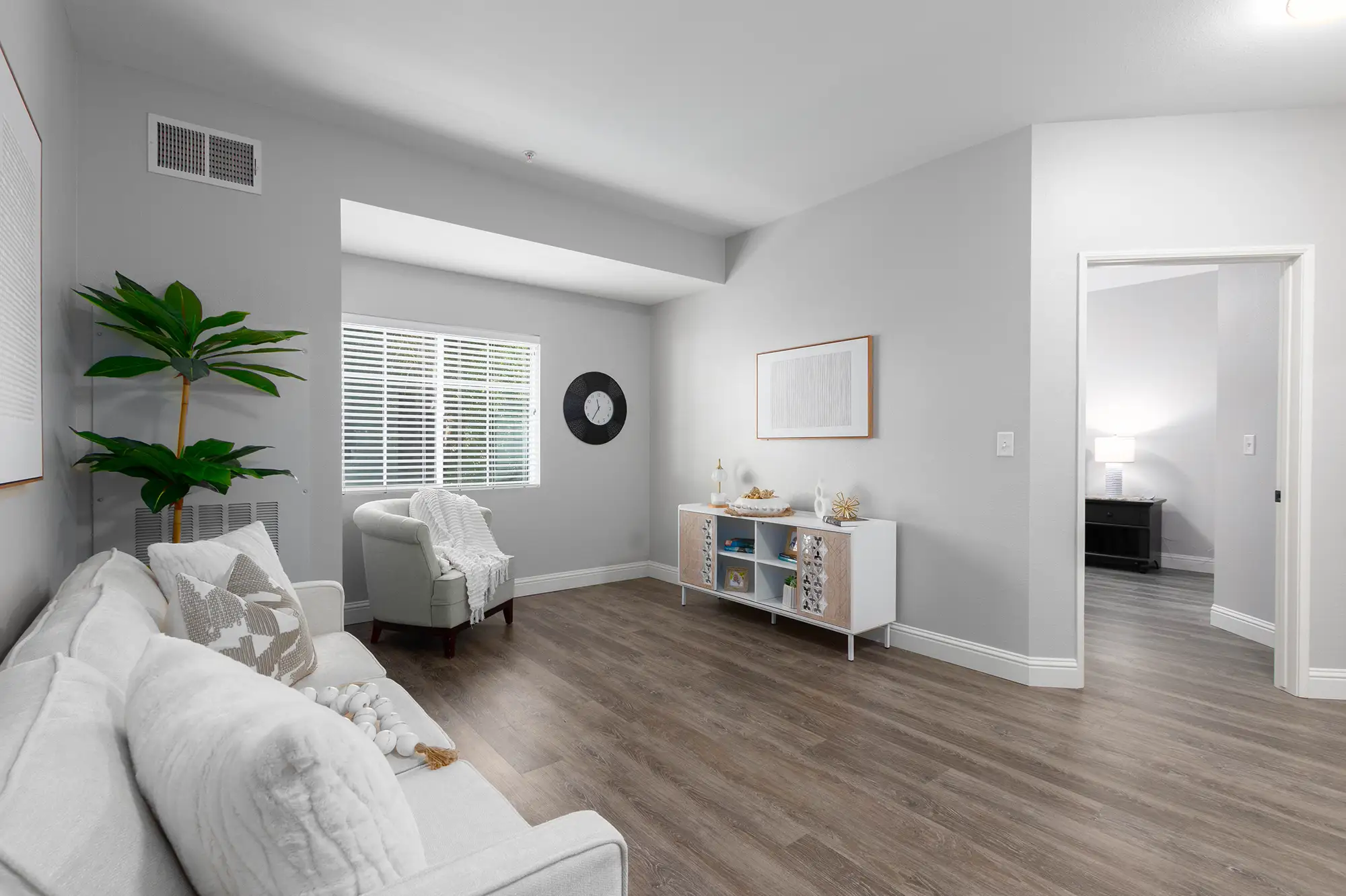Bright and modern interior living space