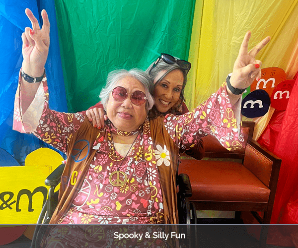 Residents enjoying a fun activity together