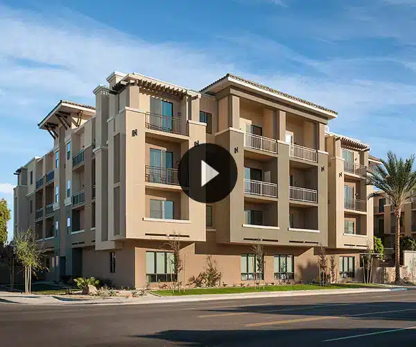Exterior view of the MorningStar Senior Living facility
