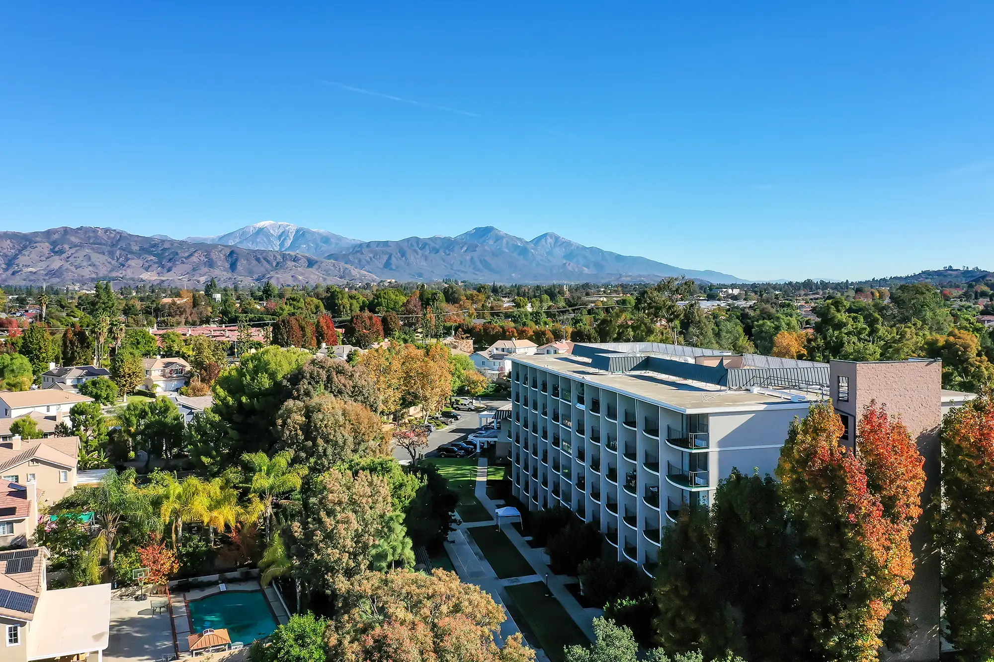 Aerial view of West Park Senior Living facility