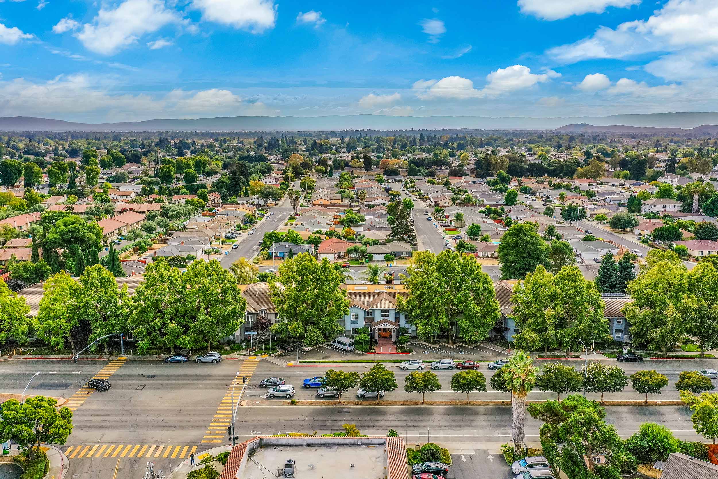 Aerial view of Pacifica Senior Living Union City