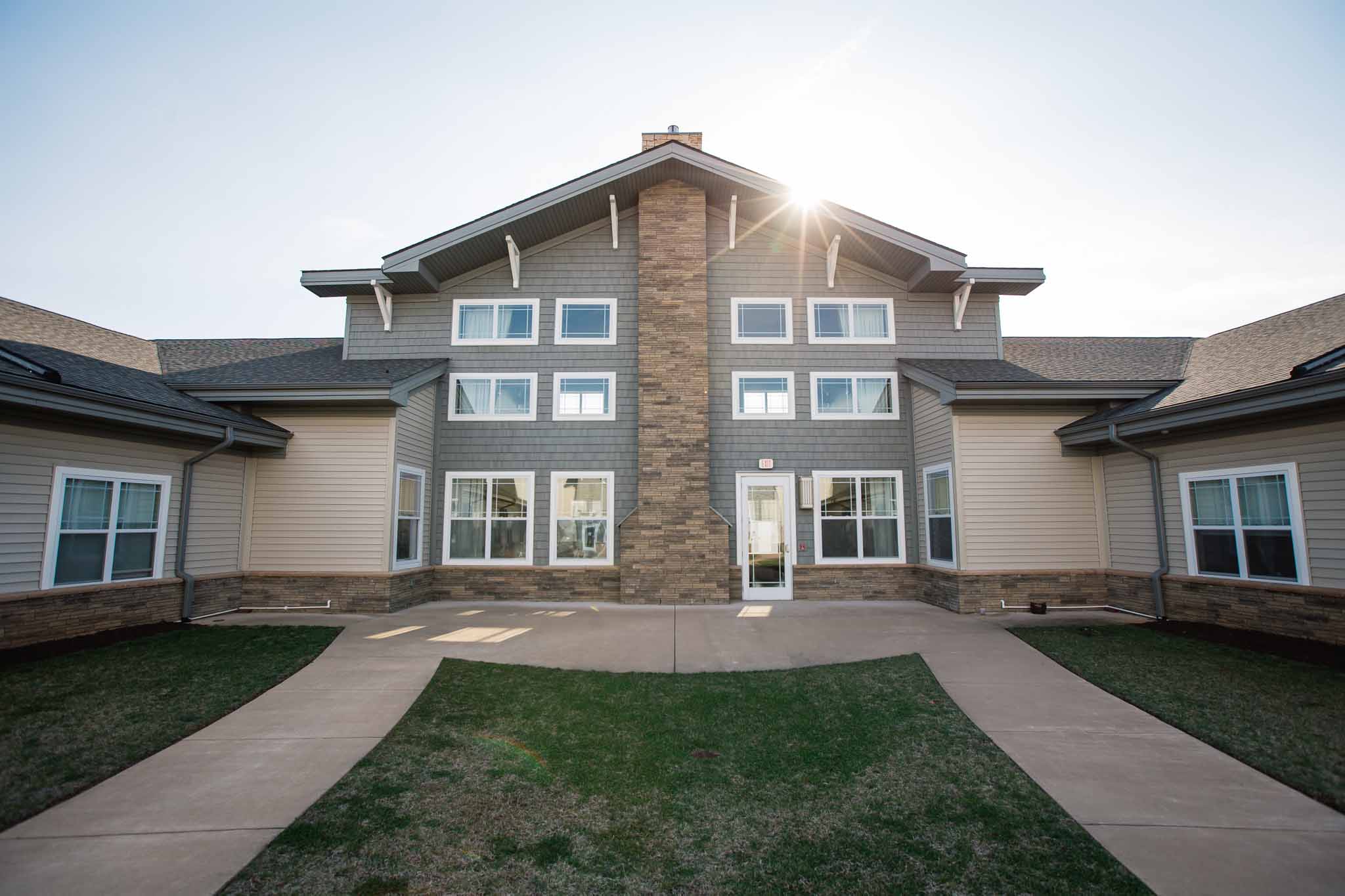 Exterior view of Friendship Retirement Community building