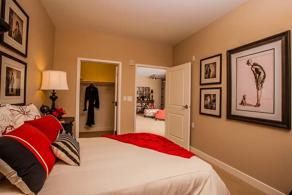 Cozy interior of a resident room with decor