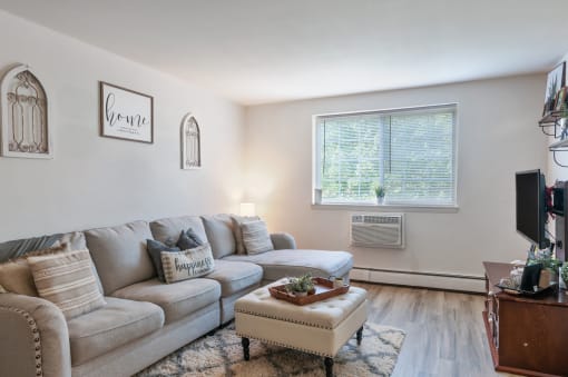 Cozy living room in a senior care facility