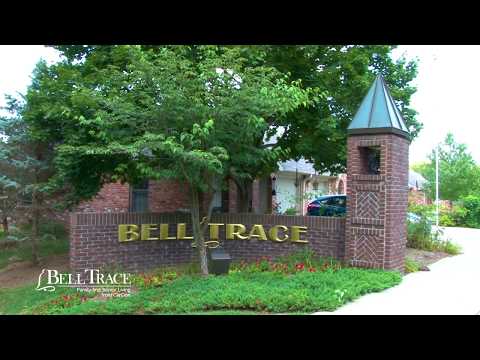 Entrance sign of Bell Trace Family-first Senior Living