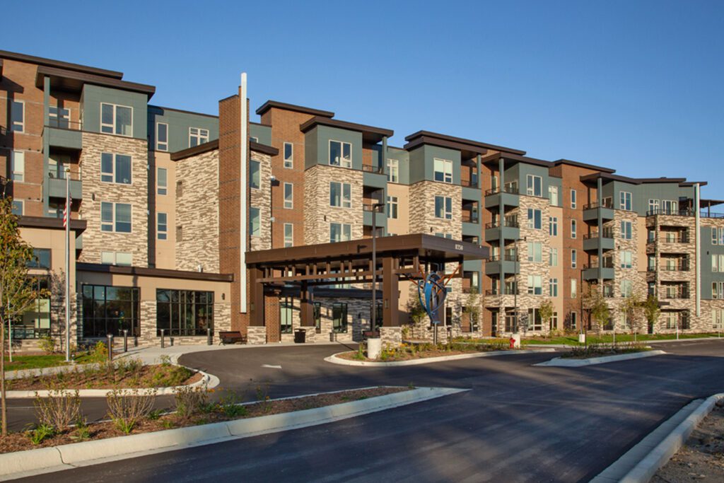 Exterior view of Fairway Knoll assisted living facility
