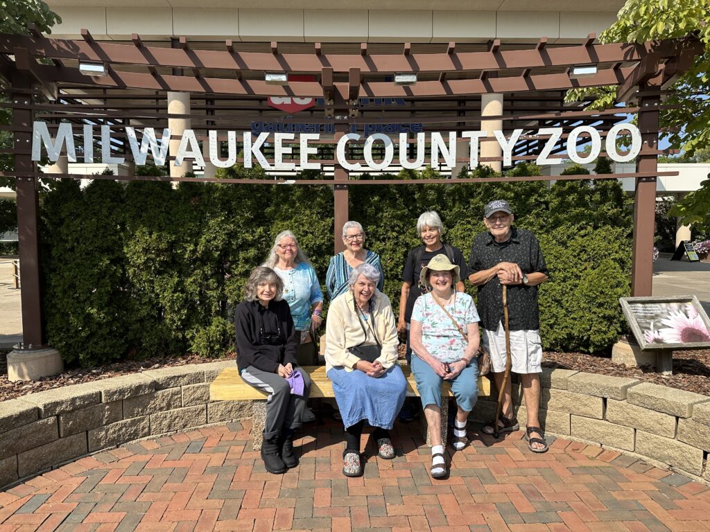 Residents enjoying a visit to the Milwaukee County Zoo
