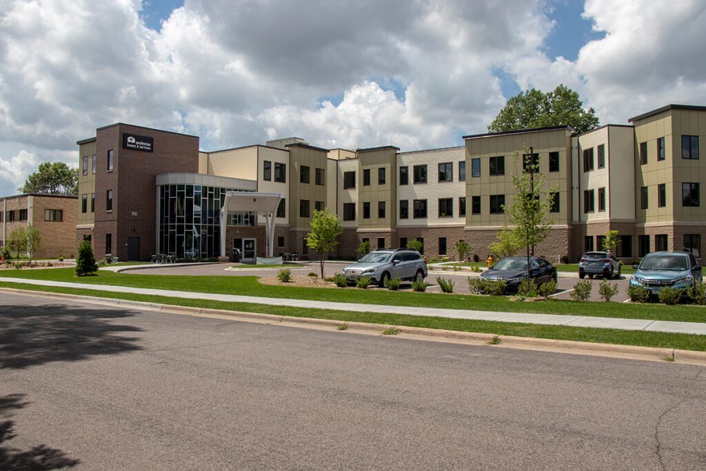 Exterior view of Fairway Knoll assisted living facility