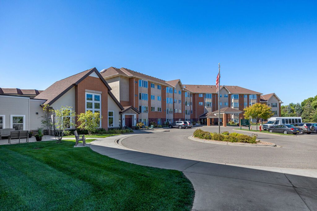 Exterior view of Fairway Knoll assisted living facility