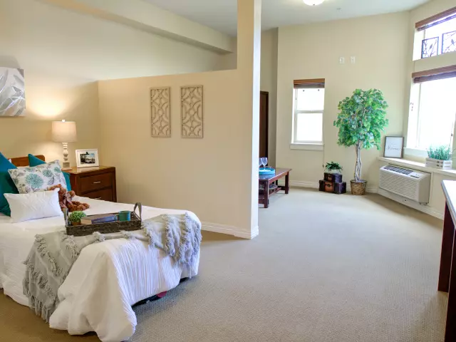 Bright and spacious resident room with modern decor