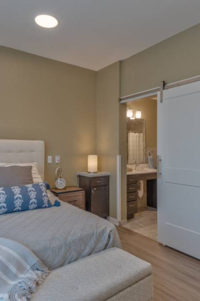 Cozy private bedroom with bathroom access