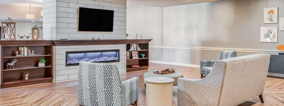 Cozy common area with seating and decor
