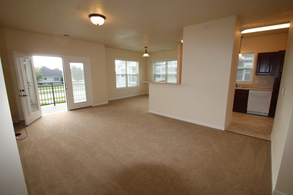 Bright and spacious interior of a resident room