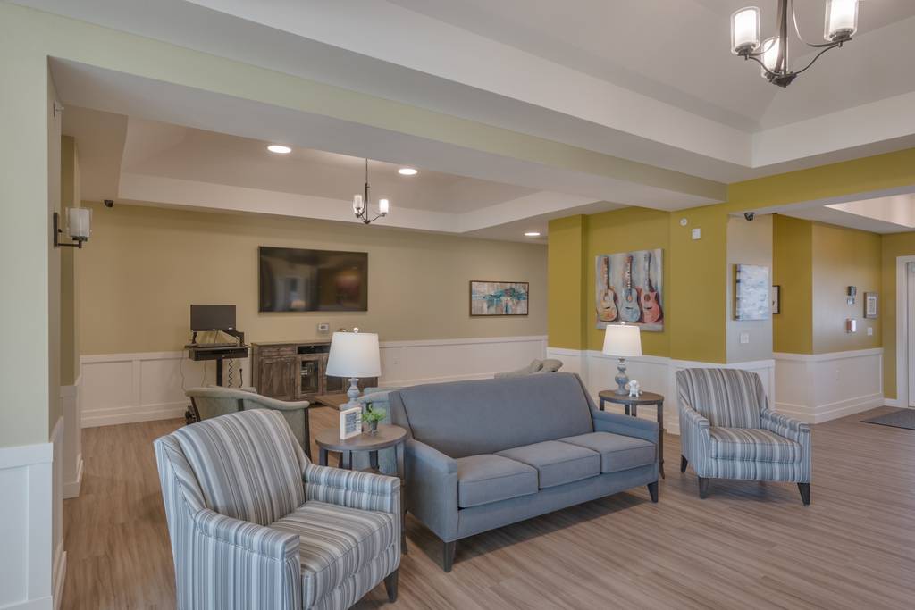 Common area with comfortable seating and decor