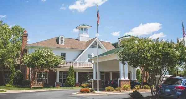 Exterior view of Homestead Hills facility with porch