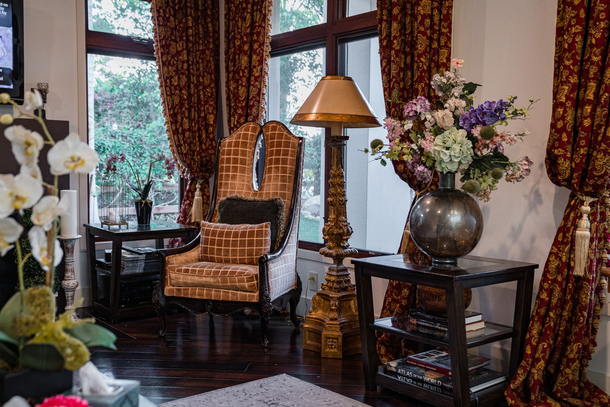 Cozy interior corner with elegant decor.
