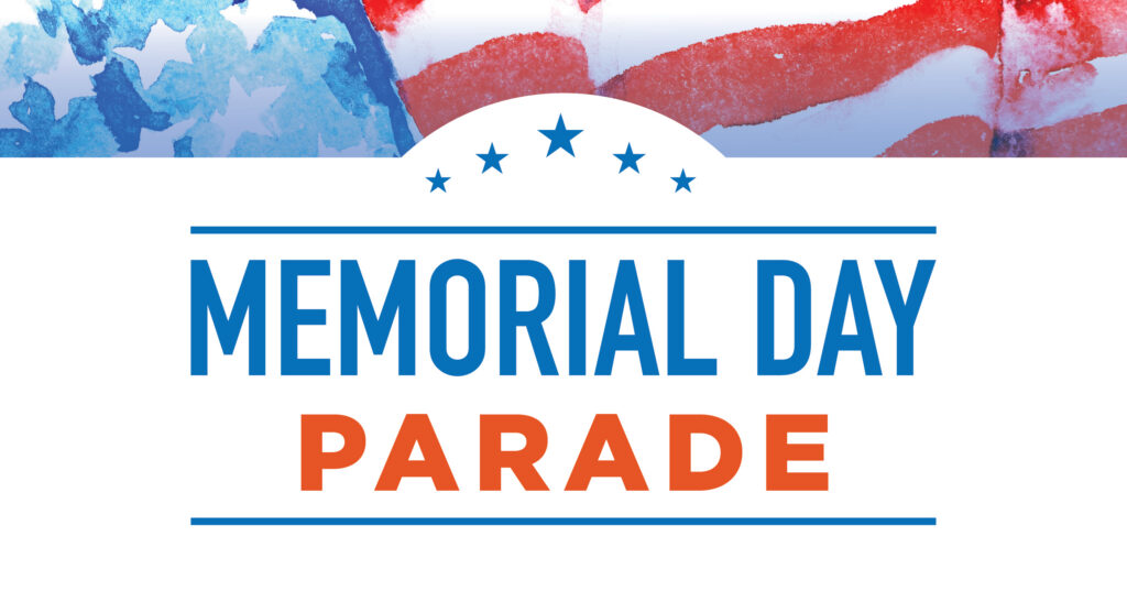 Memorial Day Parade logo and theme art