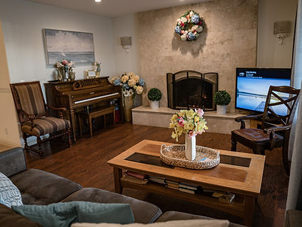 Cozy common area with comfortable seating and decor.