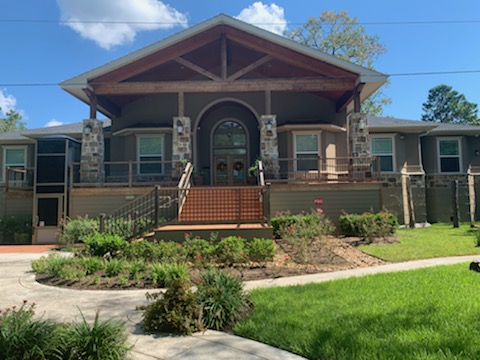Front view of Village Green Assisted Living building.