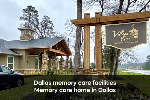 Exterior view of Village Green assisted living facility.