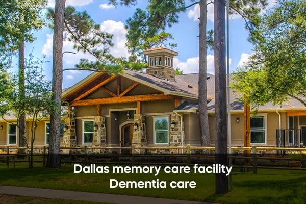 Exterior view of a memory care facility