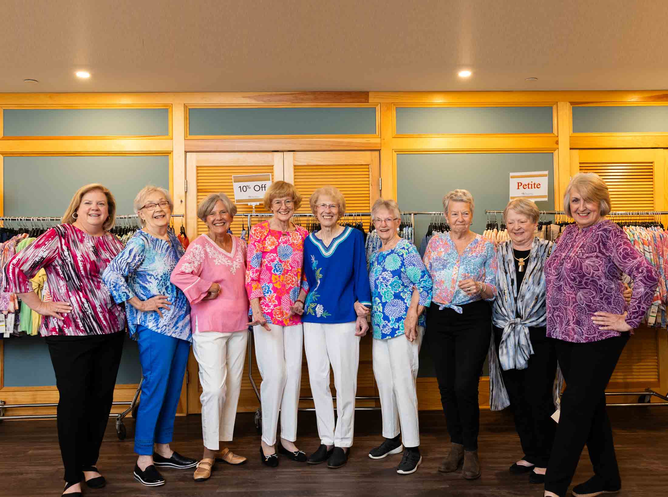 Residents enjoying a social event in the common area