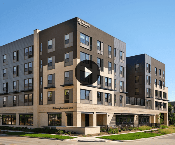 Exterior view of MorningStar Senior Living building
