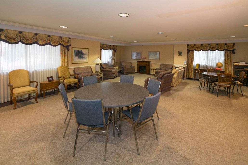 Common area with seating and tables