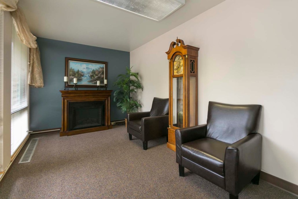 Cozy common area with seating and decor