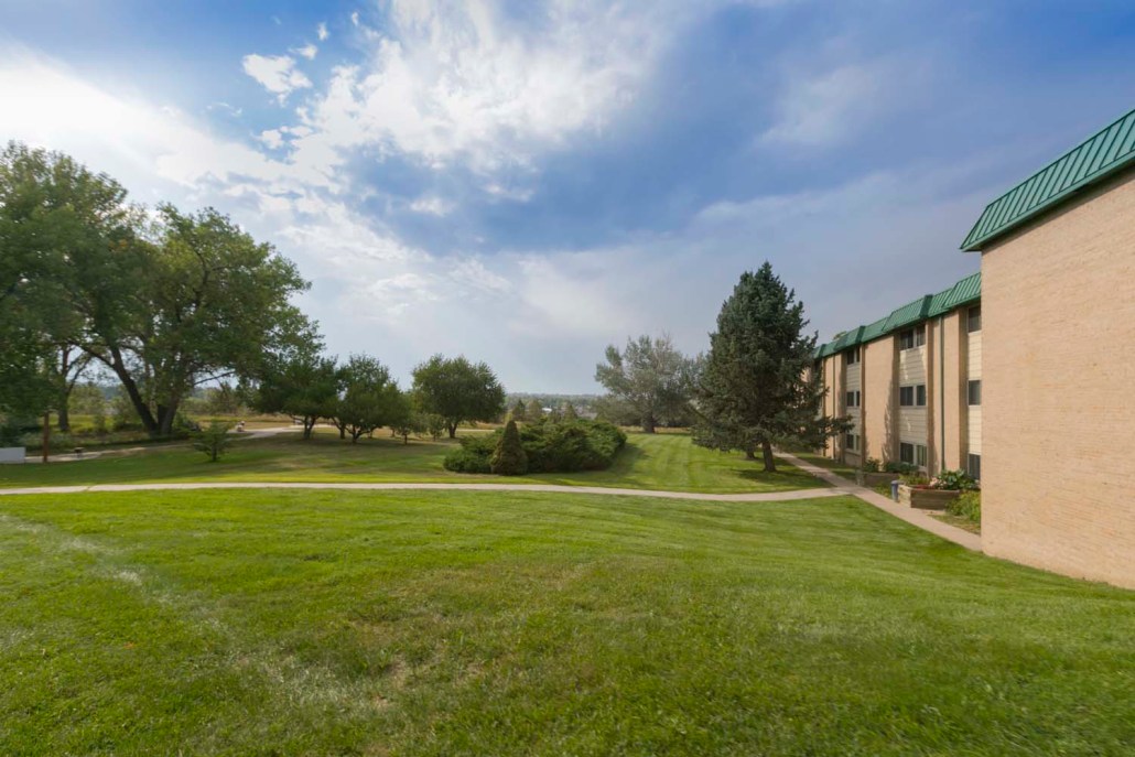 View of the facility's outdoor space and building