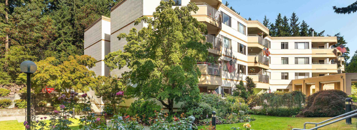 Exterior view of Cristwood assisted living facility