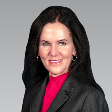 Professional portrait of a woman smiling