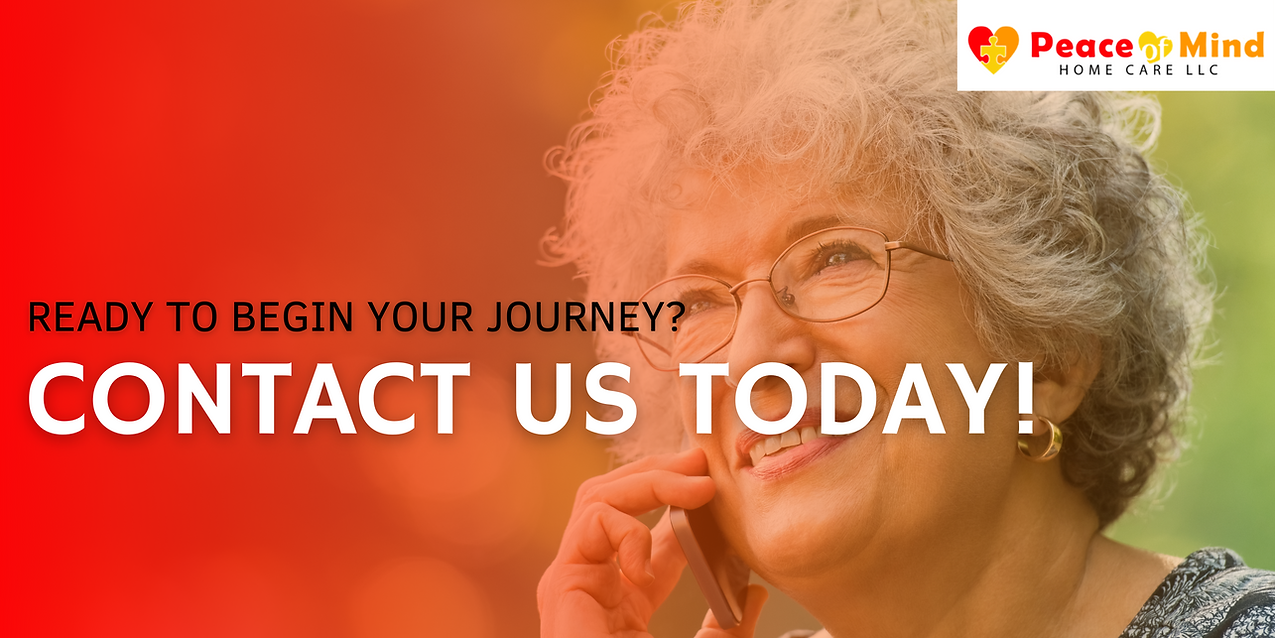 Logo and promotional message for home care